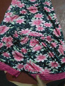 Floral Printed Night Dress