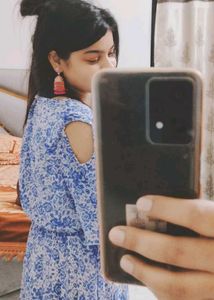 Blue Floral Maxi Dress