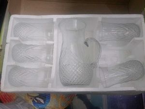 Crystal Pitcher & Glass Set