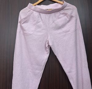 Light Purple Textured Joggers