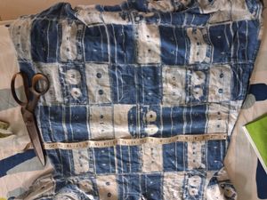 Blue &amp; White Block Print Dress