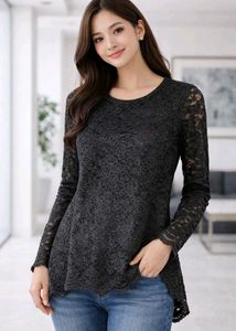Elegant Lace Long Sleeve Top