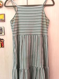 Ginger By Lifestyle Striped Maxi Dress (Size - S)