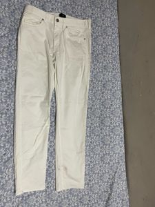 Classic White Denim Jeans