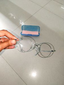 Round Frame Glasses with Case (unused)