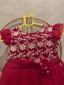 Adorable Red Tulle Party Dress