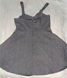 Vintage Houndstooth Button-Up Dress