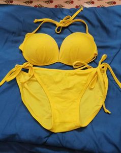 Bright Yellow Bikini Set