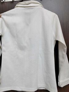Elegant White Button-Down Shirt