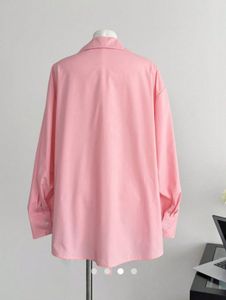 Pink Tie-Up Collared Shirt