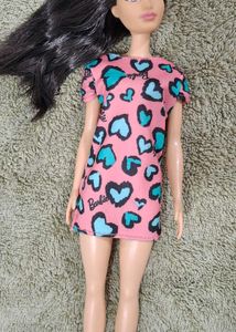 Barbie Doll Pink Heart Dress