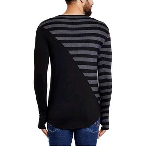 Men's Stylish Striped Long-Sleeve Shirt