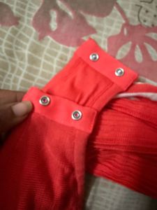 Adidas Red Ribbed Bodysuit
