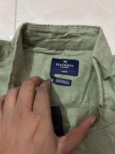 Hackett Aston Martin Linen Shirt - Large