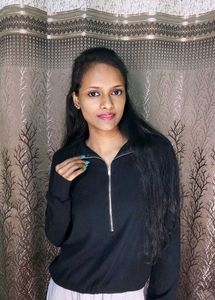Stylish Black Half Zip Pullover