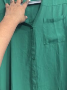 Green Button-Down Shirt