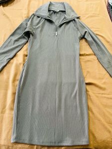 Bodycon Grey Dress From H&amp;M