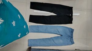 Classic Denim Jeans - Black &amp; Blue