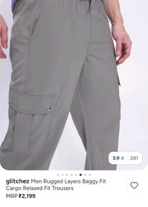 baggy grey cargo unisex ...