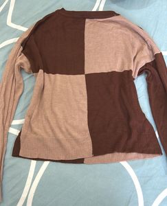 Colorblock Knit Sweater