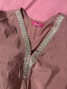 Beautiful Pink Embroidered Kurta