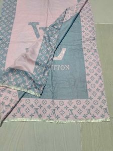 Louis Vuitton iconic Pink &amp; Grey  Scarf