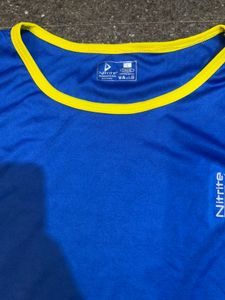 Blue &amp; Yellow Athletic Tank Top