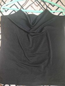 Black Sparkle Halter Neck Top