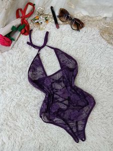 Sheer Lace Teddy Bodysuit