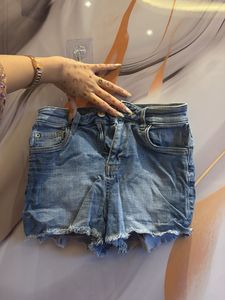 Blue Denim Cut-Off Shorts