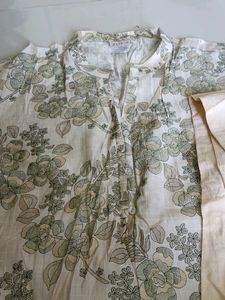 Elegant Floral Kurta Set with Dupatta