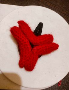 crochet angry bird clip