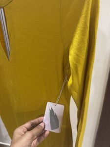 Mustard Yellow Long Sleeve Dress