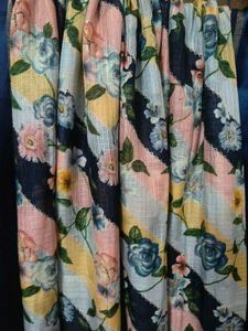 Elegant Floral Saree with Tassel Border