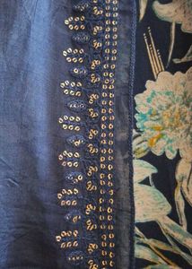 Beautiful Blue Floral Kurta