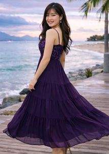 Elegant Purple Dress