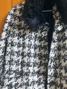 PINTEREST VIRAL Jacket with Faux Fur Collar