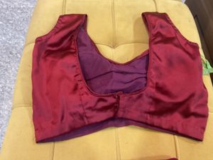 Maroon Satin Blouse