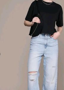 Ripped Light Wash Jeans