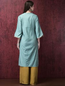 Branded Turquoise Kurta-By Shree
