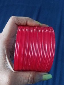Vibrant glass Bangles Stack