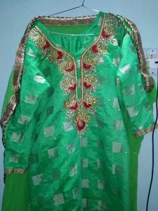 Madhuri Green party wear Salwar Suit