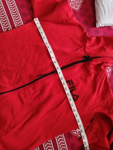 Fila Red Zip-Up Hoodie