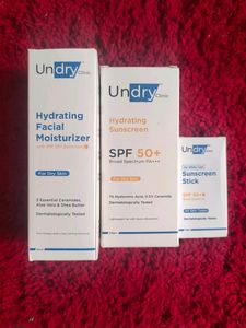 Undry facial Moisturizer , Sunscreen And Sunscreen Stick , Sealed Pack , New Condition