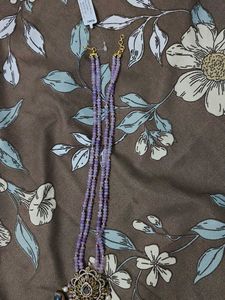 Beaded Lavender Necklace