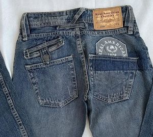Vintage Low-Rise Denim Jeans