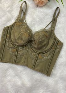 Elegant Lace Trimmed Longline Bralette