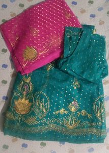 Antique Bridal Lehenga Stiched Blouse And Dup