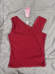 Chic Ruched One-Shoulder Top