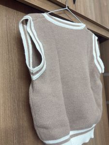 Cozy Knit V-Neck Sweater Vest